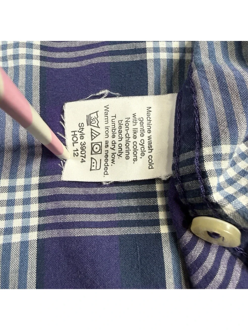 J Crew Quality Woven Shirt Men’s XL Purple Long Sleeve Button Down Casual